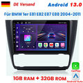 Für BMW 1er E81 E82 E87 E88 2004-2011 Carplay Android13 Autoradio GPS NAVI BT FM