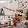 dimmbare LED Pendel Leuchten Vintage Ess Wohn Schlaf Zimmer Lampen schwarz/Holz 