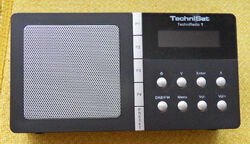 Digitalradio DAB+TechniSat, TechniRadio 1 , schwarz/silber