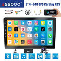 DAB+ Android 13 4+64G Carplay 2DIN Autoradio GPS Navi RDS Bluetooth WIFI MIK Kam