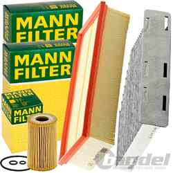 MANN FILTER INSPEKTIONSPAKET passend für AUDI A3 8P VW GOLF 5 6 PASSAT B7 TOURAN