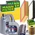 MANN INSPEKTIONSPAKET+7L FUCHS 5W-30 MOTORÖL passend für BMW 3er E36 320-328i