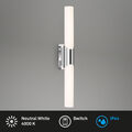 LED Badleuchte Spiegellampe IP44 11 W 4000K chrom Metall-Kunststoff Briloner
