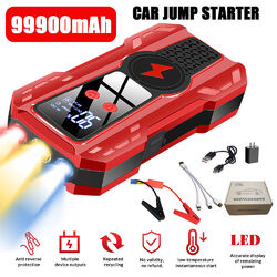 99900mah KFZ Auto Starthilfe Car Jump Starter 1000A Ladegerät Booster Powerbank