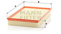 ORIGINAL MANN-FILTER LUFTFILTERELEMENT AUDI VW SKODA C 36 188