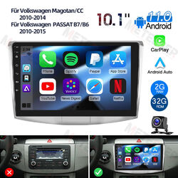 10.1" Android 11 Carplay Autoradio 32G GPS für VW Magotan Passat CC B6 B7 Kam