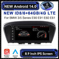 für BMW 5er E60 E61 3er E90 E91 CCC 8,9'' 64GB CarPlay Autoradio GPS Car Audio