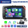 Carplay Autoradio DAB+ Android 13 GPS Kam MIK Für VW GOLF 5 PASSAT Touran Caddy