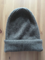 Kaschmirmütze Beanie H&M grün oliv one size Damen Herren neuwertig