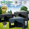 2x2M 3x3M Pavillon Wasserdicht Faltpavillon Partyzelt Gartenzelt UV-Schutz Zelt