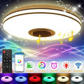 36W WIFI RGB LED Deckenleuchte Deckenlampe Dimmbar mit Bluetooth Lautsprecher