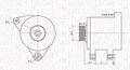 MAGNETI MARELLI LICHTMASCHINE GENERATOR 70A passend für OPEL AGILA ASTRA COMBO