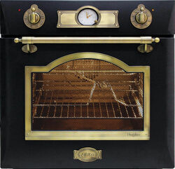 Kaiser Empire Schwarz Gasbackofen Autark 67L EEK:A Einbau Backofen Gasherd NEU