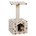 Junior Kratzbaum Katze Cat Zamora 60 cm, beige mit Pfoten