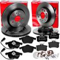 brembo BREMSSCHEIBEN + BELÄGE VORNE + HINTEN für AUDI A4 8E B6 B7 + SEAT EXEO