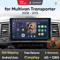 Für VW Multivan V T5 Transporter 6+128G Android 13 Autoradio CarPlay Kam Navi