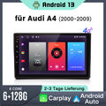 Carplay Android 13 Autoradio GPS WIFI 6G+128G Für Audi A4 8E 8H B6 B7 2000-2009