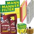 MANN INSPEKTIONSPAKET+MANNOL 5W-40 ÖL passend für NISSAN JUKE F15 PULSAR 1.2