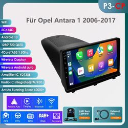 2+64GB Android 12 Autoradio Apple Carplay GPS Navi SWC für Opel Antara 2007-2017