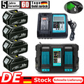 6,0Ah Makita Ersatz akku BL1850B 18Volt BL1830B BL1860B BL1840 LXT400 Ladegerät