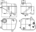 MAHLE ORIGINAL CRT 120 000S Ausgleichsbehälter Kühlmittel Kühlwasser