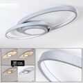 Decken Lampe LED Flur Leuchte silberfarben Wohn Schlaf Zimmer Beleuchtung modern