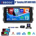 64G Carplay Android13 GPS Nav Autoradio RDS DAB KAM Für Smart Fortwo 451 2005-10