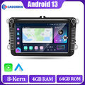 4+64GB 8-Kern Android 13 Autoradio Carplay Für VW Touran Tiguan Golf 5 6 Passat