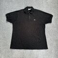 LACOSTE Herren Poloshirt Gr. 2XL Polohemd Polo Shirt Logo Classic 18513 Schwarz