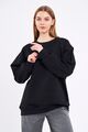 Sweatshirt Damen Oversize Pullover Langarm Baumwolle COMEOR