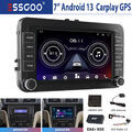 DAB+ Autoradio Android 13 Carplay GPS Navi Für VW GOLF 5 6 Touran Caddy Passat