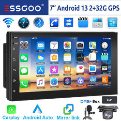 Autoradio 2 DIN DAB+ 32G Android 13 Carplay GPS NAVI RDS Bluetooth EQ Mik Kamera