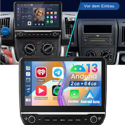 64GB Android 13 Autoradio For Fiat Ducato Peugeot Boxer Citroen Jumper GPS Navi