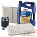 INSPEKTIONSPAKET FILTERSATZ SET A+5L EUROLUB 5W-30 FÜR OPEL AGILA B 1.0 1.2 08-