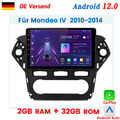 2+32GB Carplay Android12 Für Mondeo IV 2010-2014 Autoradio GPS NAVI BT WIFI DAB+