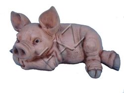 Design Schwein Figur Garten Statue Skulptur Figuren Skulpturen Dekoration c374