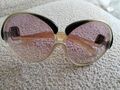 Yves Saint Laurent - Lunettes de soleil rose papillon et bourgogne, France,...