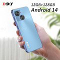 Android 14 Handy 12GB+128GB 6,5 Zoll 4G Smartphone Dual SIM Ohne Vertrag IPS NEU