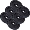 ScSPORTS® Hantelscheiben Set 15kg 30mm Gusseisen Gewichtsscheiben Gewichte Guss