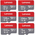 Lenovo Ultra Micro SD Karte 32GB 64GB 128GB 256GB 512GB Class 10 Speicherkarte