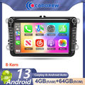 4+64GB 8-Kern Android 13 Carplay Autoradio Für VW Touran Tiguan Golf 5 6 Passat