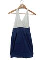 ORSAY Sommerkleid Damen Gr. DE 32 blau-weiß Elegant