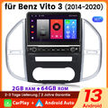 Für Mercedes Benz Vito 3 2014-2020 10.1" Android 13 Autoradio GPS CarPlay 2+64GB