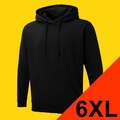 Kapuzenpullover Kapuzensweatshirt Kapuzenjacke UX4 Uneek schwarz (Gr.6XL)