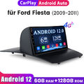 6+128GB Android 12.0 CarPlay Autoradio Für Ford Fiesta 2009-2014 GPS Navi WIFI