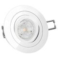 RF-2 LED-Einbaustrahler weiß schwenkbar mit PHILIPS LED 4,9W warm weiß DIMMBAR