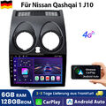 Für Nissan Qashqai 1 J10 2006-2013 Carplay Android 13 Autoradio GPS Navi 6+128G