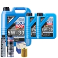 Motoröl 5W30 LIQUI MOLY Longtime High Tech 7L+MAHLE Ölfilter +Spülung +Cera Tec
