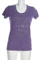 ESPRIT T-Shirt Damen Gr. DE 38 lila-wollweiß-schwarz Casual-Look