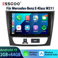 2+64G Android 13 Autoradio Für Mercedes Benz CLS E-Class W211 W219 GPS Navi DAB+